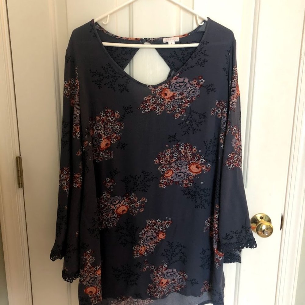 Purple Floral Tunic